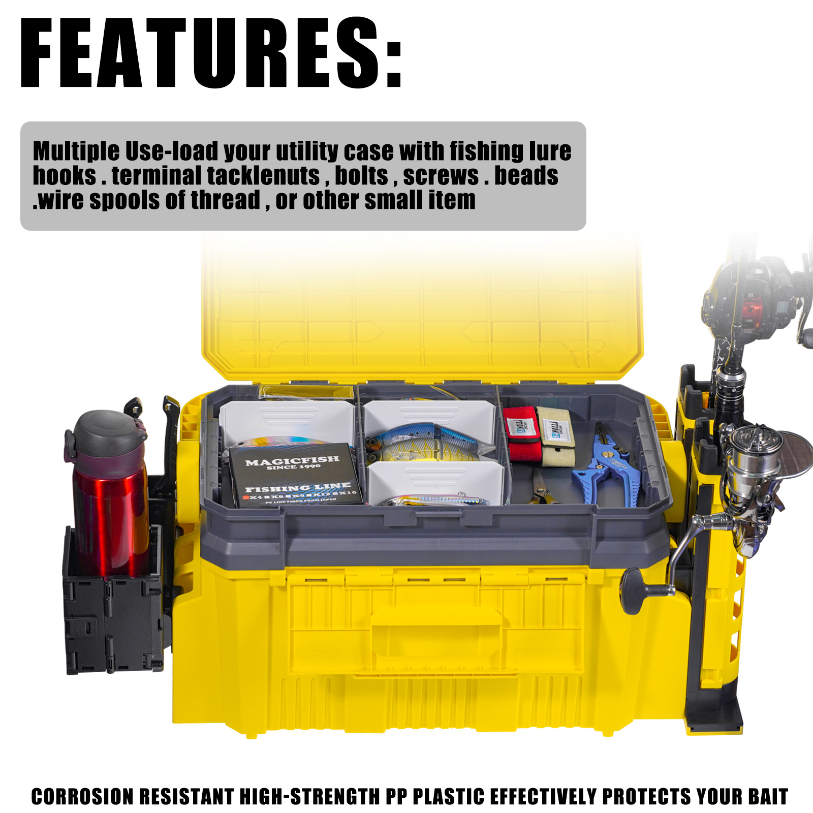 Grande boîte de pêche multifon - Fishing Kayak Crate avis et prix