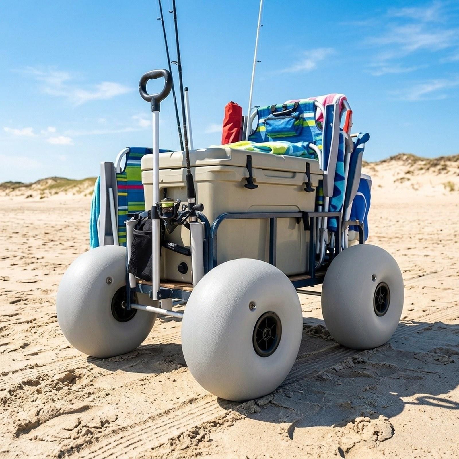 Chariot de plage avec roues de - Fishing Kayak Cart avis et prix